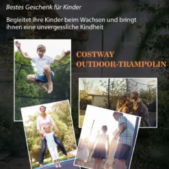 φ 244 cm Outdoor-Trampolin Outdoor-Trampolin mit Basketballkorb