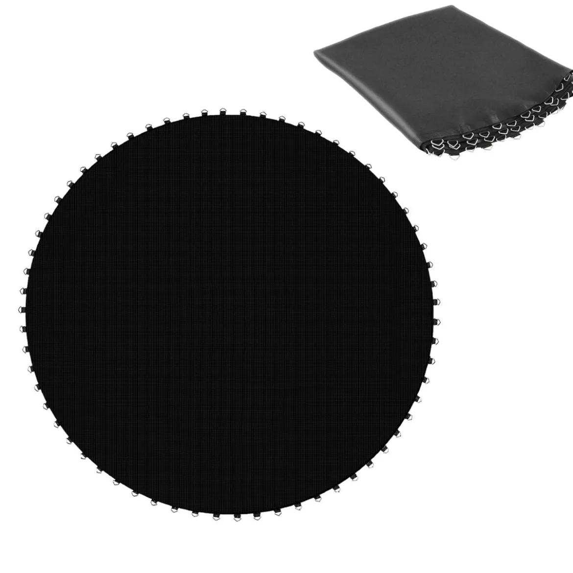 φ 366 cm PP Trampolin Sprungtuch Trampolinsprungtuch Sprungmatte Trampolinzubehör Schwarz