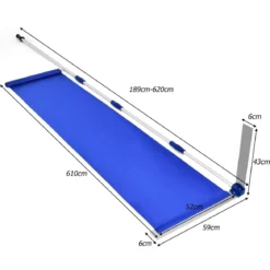 189-620 cm Schnee Dachrechen aus Aluminium Dach Rake Schneeräumer mit Oxford-Stoff