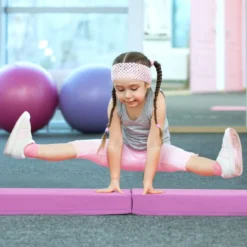 210 cm Schwebebalken Gymnastikbalken klappbar Turnbalken rutschfest Balance Beam bis 73 kg
