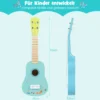 53 cm Ukulele Gitarre für Kinder 4-saitige Mini-Ukulele mit Bassholz-Korpus für Kinder ab 3 Jahren Hellblau