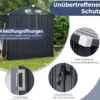 193 cm x 108 cm x 196 cm Außengeräteschuppen verzinktes Metallgerätehaus mit 4 Lüftungen Dunkelgrau