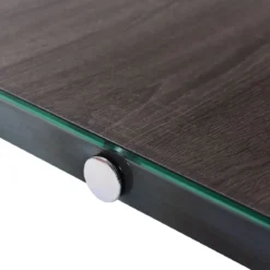 Couchtisch Beistelltisch Wohnzimmertisch Kaffeetisch 110 x 55 x 40 cm Holz und Hartglas