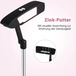Damen Golfschläger Set 11 teilige Golfschlägersätze rechtshändig mit Regenhaube Rosa