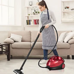Dampfreiniger Dampfbesen 2000W Bodendampfreiniger mit 18 Zubehörteilen