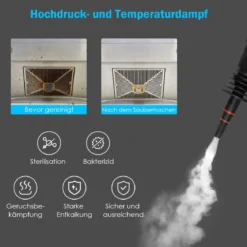 Dampfreiniger Handgerät chemiefreies Reinigen Dampfreinigen für Zuhause, Auto oder Veranda Rot