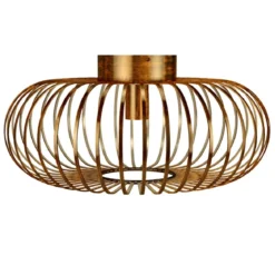 Deckenleuchte im antiken Messingdesign Deckenlampe Retro Lampe Vintage Metall Kupferfarben