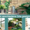 Dekor-Blumenständer Pflanzenständer mit 6 Ablagen Freistehender Blumenwagen für Innen und Außen Metall schwarz 80,5 x 25 x 75