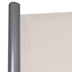 Doppelseitenmarkise Ausziehbare Seitenmarkise Markise Sichtschutz für Garten Beige 6 x 1,8 m