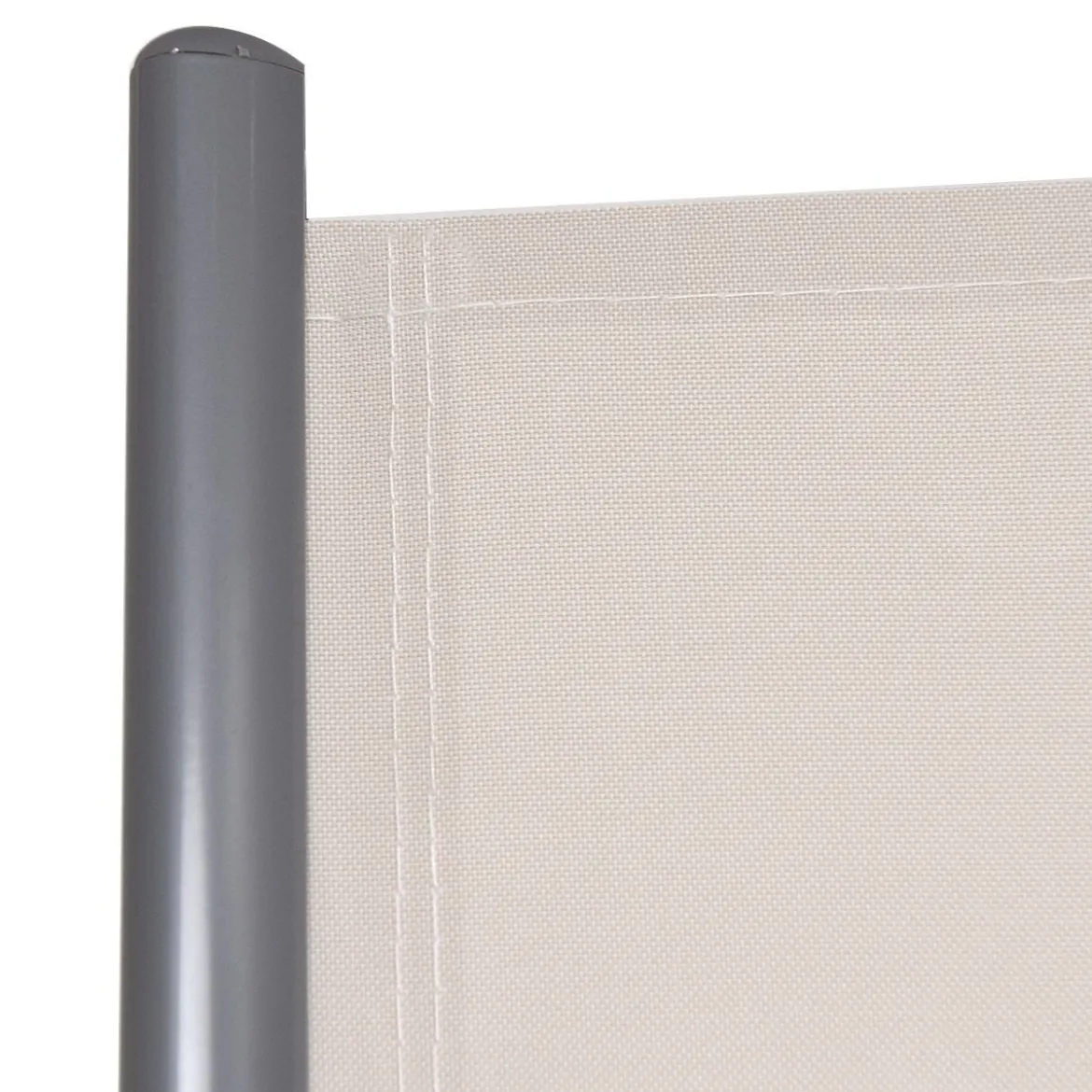 Doppelseitenmarkise Ausziehbare Seitenmarkise Markise Sichtschutz für Garten Beige 6 x 1,8 m