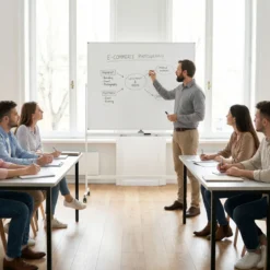Doppelseitiges Höhenverstellbares Whiteboard mit Rollen & Ständer & Stiftablage Weiß