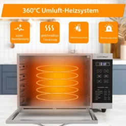 Dörrgerät mit 8 Gittertabletts & 0–70°C Temperaturregelung & Überhitzungsschutz Dörrautomat