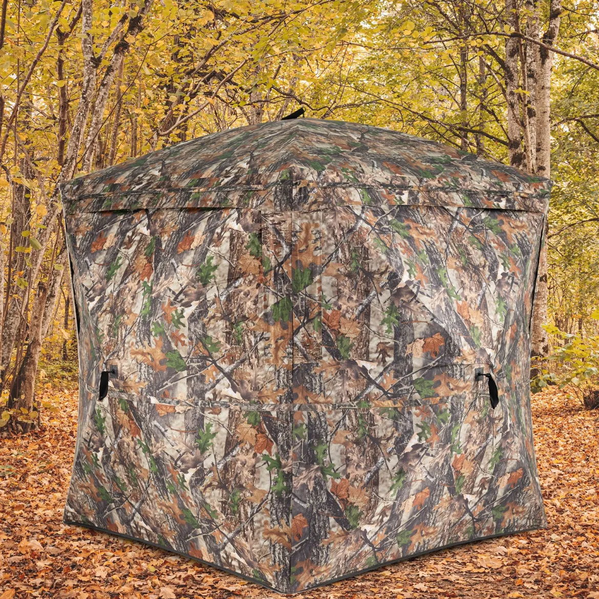 270° durchsichtiger Tarnzelt Pop-Up Jagdzelt aus robust Oxford für 2-3 Personen tragbares Tarnzelt Tarnmuster