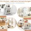 Duschbank Bad Badhocker wasserdicht mit Griff & Ablage Duschhocker 150 kg Belastbar