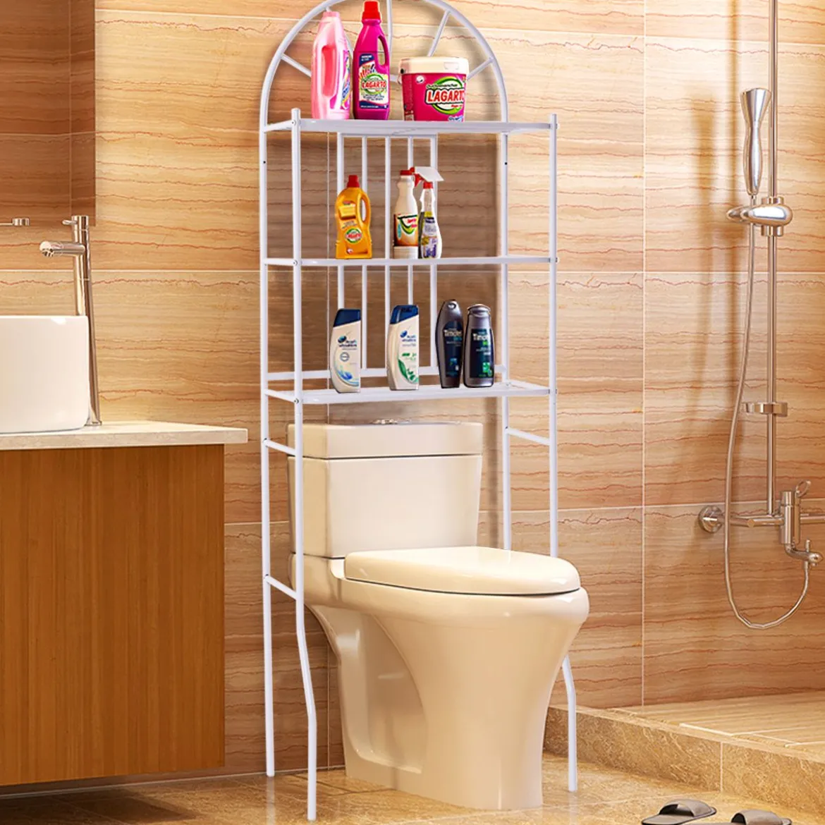 3 Ebenen Toilettenregal Badregal Lagerregal