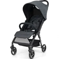 Einhändig Klappbare Kinderwagen mit Verstellbarer Rückenlehne & Verdeck Reisebuggy