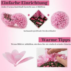 2er Buchsbaumkugel UV-beständige Dekokugeln Formschnitt Kunstpflanze Dekopflanze Ø28 cm