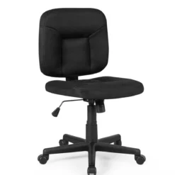 Ergonomischer Bürostuhl Computer-Stuhl mit einstellbare Höhe 63,5 x 61 x 84-94 cm Schwarz