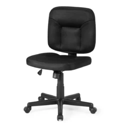 Ergonomischer Bürostuhl Computer-Stuhl mit einstellbare Höhe 63,5 x 61 x 84-94 cm Schwarz