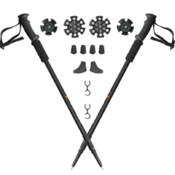 2er Pack ausfahrbare Wanderstöcke Trekkingstöcke Nordic Walking Stöcke Teleskop Trekkingstöcke verstellbar