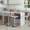 2er Set Barhocker 82-102cm Höhenverstellbare Drehbare Barstühle Küchenhocker Sitzhocker