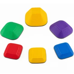 6er Set Kinder Balanciersteine Rutschfeste Stapelsteine Flusssteine Stepping Stones bis 80 kg Belastbar