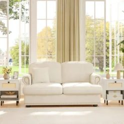 2er Set Nachttisch im Boho-Stil mit Rattan-Schublade 4 stabile Beine 2 Kippsicherungen