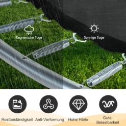 20er SetPack Trampolinfedern 14 cm schwere verzinkte Stahlfedern mit T-Haken-Zugwerkzeug