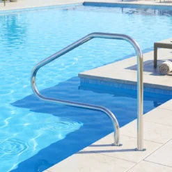 2er Set Pool-Handlauf 130 x 94 cm Pool Haltegriff aus Edelstahl Sicherheitsgriff für Schwimmbad bis 180 kg Belastbar