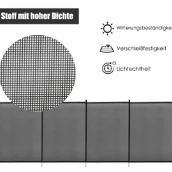 3er Set Poolzaun Kinderschutzzaun Schutzzaun Poolschutzaun Teichzaun 366 x 122 cm