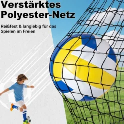 2er Set Pop Up Fußballtore für Kinder mit Fiberglasstangen & Metallverbindern 120 x 90 x 92 cm
