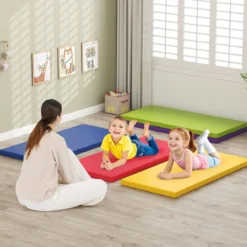 5er-Set Ruhematten für Kinder dicke Schaumstoff-Mittagsschlafmatten für den Boden Bunt