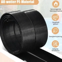 2er Set Solarkollektor Poolheizung 300 x 75 cm Solarheizung aus UV-Beständiger Kunststoff