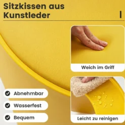 8er Set stapelbare Hocker 46 cm hohe verschachtelbare Kunststoffhocker tragbare Rückenfreie Stühle Bunt