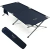 Feldbett Klappbar XXL 214,5 x 106 cm Campingbett mit Seitentasche