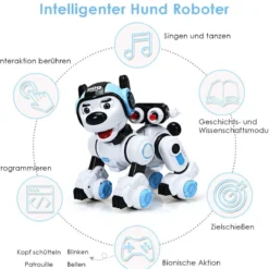 Ferngesteuert Hund Roboter Intelligent Roboterhund Hundespielzeug mit Musikfunktion