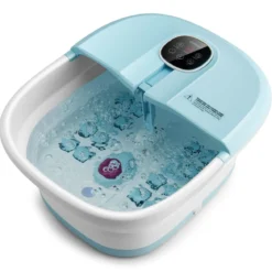 Fußbad Massagegerät Faltbar Elektrische Fußbadewanne Heizung 33,5 x 41 x 20,5 cm Blau