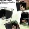 Garagenzelt 160 x 218 x 164 cm Gerätehaus Wasserdicht mit Metallrahmen Dunkelgrau
