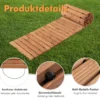Garten-Holzweg 245 x 43 x 2 cm Ausrollbarer Witterungsbeständiger Gerader Gehweg im Freien