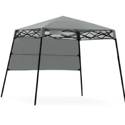 Gartenpavillon Gartenzelt mit Tasche tragbares Partyzelt 181x181x210cm Grau