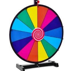 24" Glücksrad Spielzeug Farbe Rad Spiele für Lotteriespiele Wortspiele φ60cm