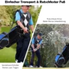 Golfwagentasche mit Ständer und Regenschirmhalter 87 x 82 x 87 cm Schwarz+Blau