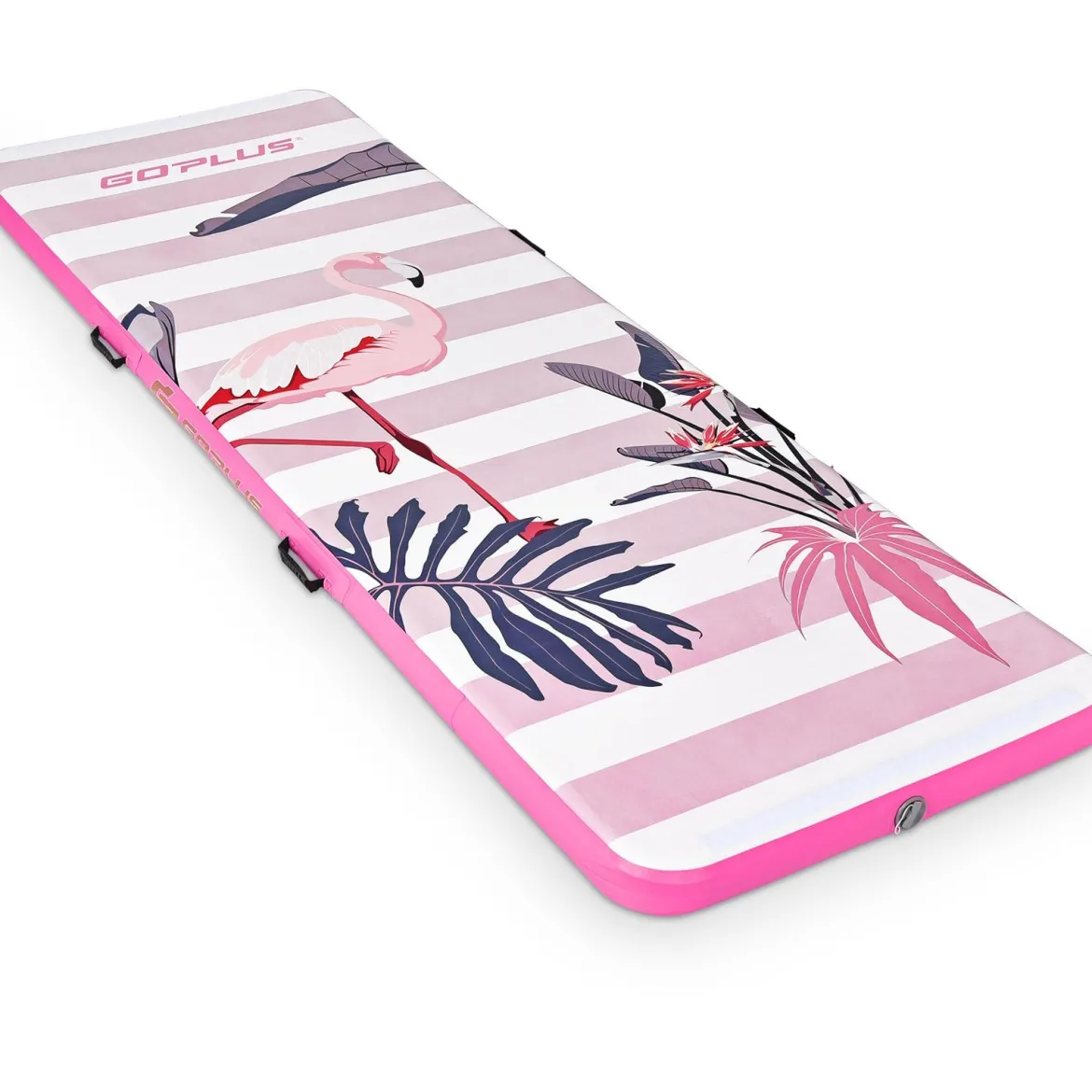Gymnastik-Trainingsmatte aufblasbare Turnmatte Air Track 300 x 100 x 10 cm Rosa