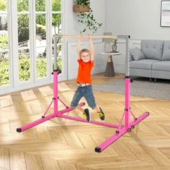Gymnastik Turnreck Turnreck höhenverstellbar Turnstangen bis 100kg belastbar für den Innenbereich Rosa/Blau/Grün/Violett