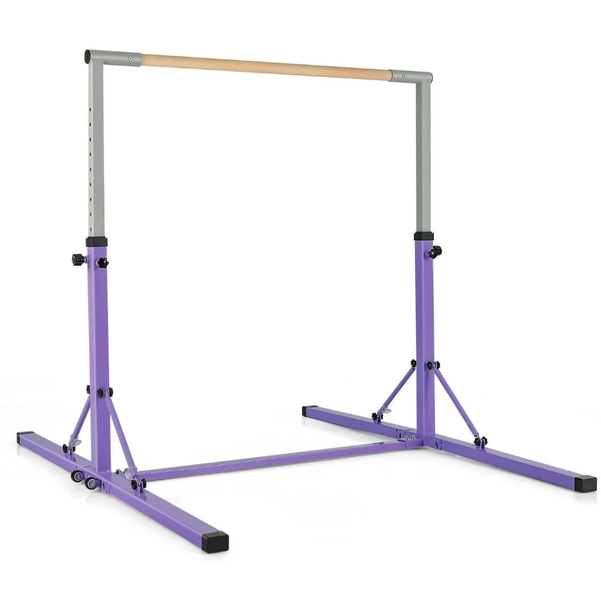 Gymnastik Turnreck Turnreck höhenverstellbar Turnstangen bis 100kg belastbar für den Innenbereich Rosa/Blau/Grün/Violett