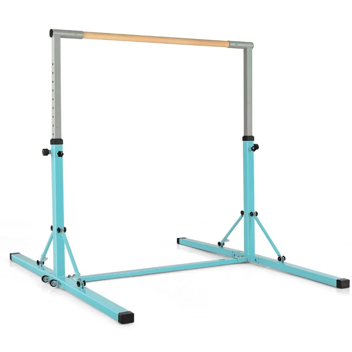 Gymnastik Turnreck Turnreck höhenverstellbar Turnstangen bis 100kg belastbar für den Innenbereich Rosa/Blau/Grün/Violett