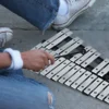 Handpercussion Glockenspiel Xylophon mit Schlägel Tragetasche 30 Noten