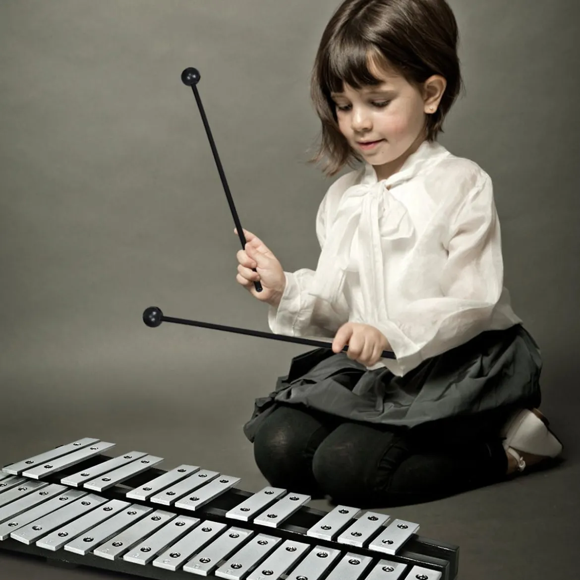 Handpercussion Glockenspiel Xylophon mit Schlägel Tragetasche 30 Noten