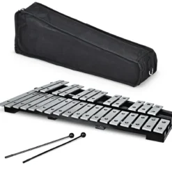 Handpercussion Glockenspiel Xylophon mit Schlägel Tragetasche 30 Noten