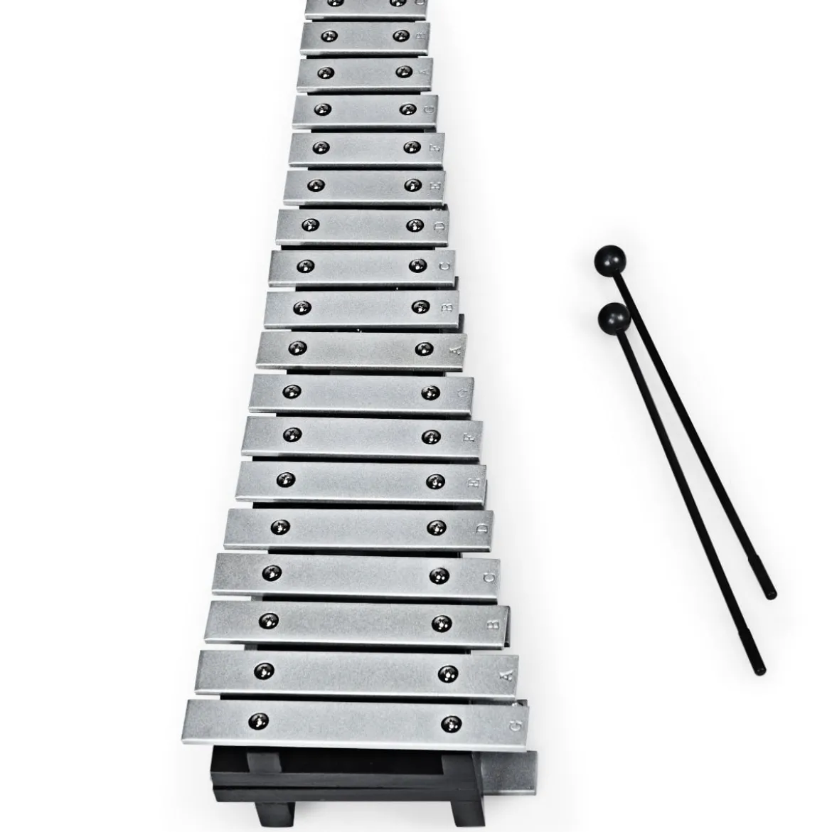 Handpercussion Glockenspiel Xylophon mit Schlägel Tragetasche 30 Noten